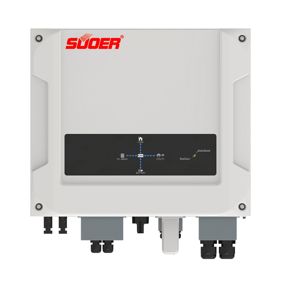 Suoer 5Kw Off Grid Inverter Hybrid Solar Energy Storage Inverter for Home Solar Power Inverter 5000w