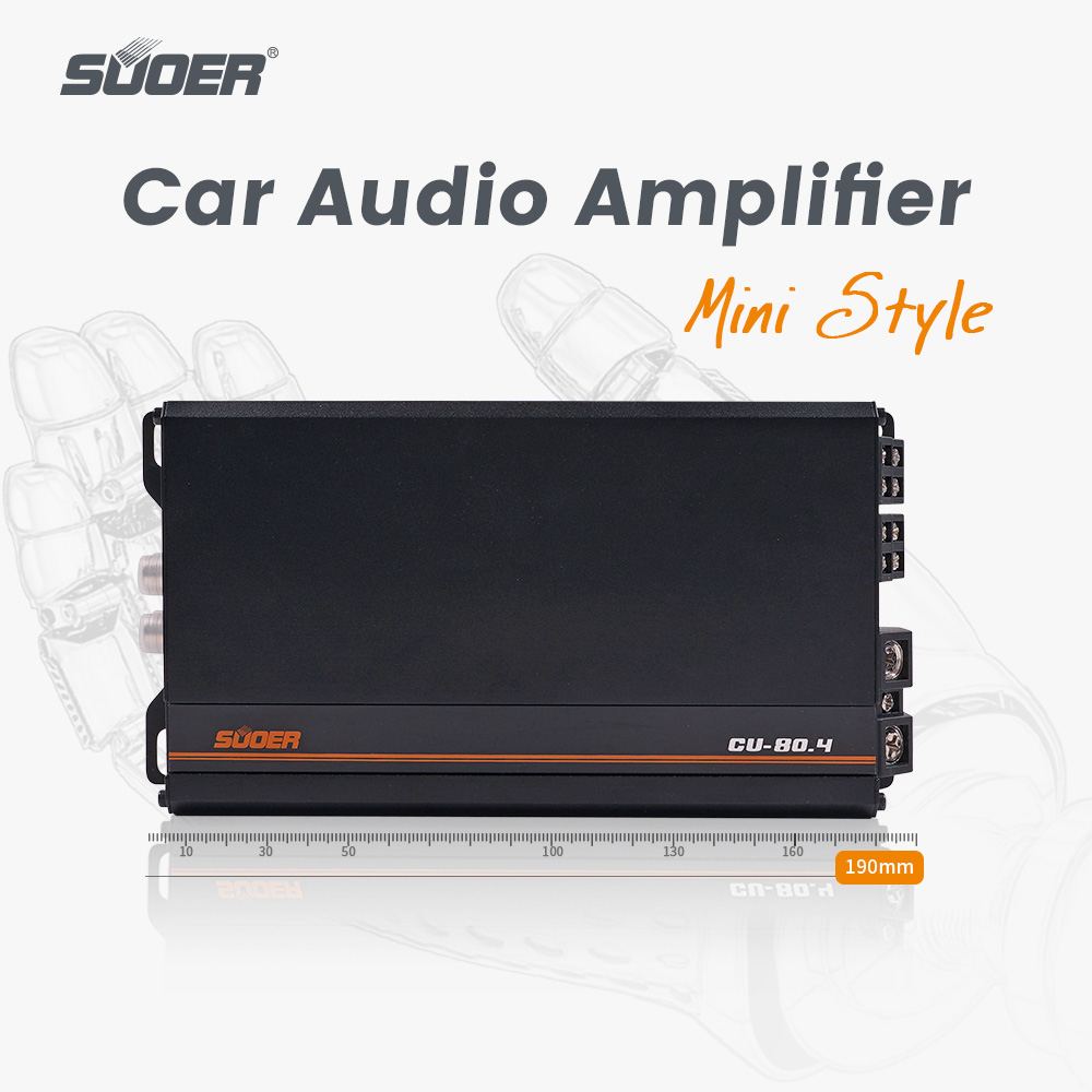 New arrival mini size car amplifier CU-80.4